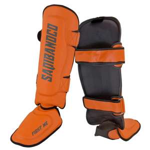 Protège-tibia professionnel en cuir de vache MMA avec Logo personnalisé, nouvel arrivage - Product Image 4