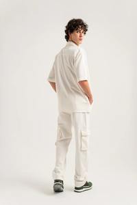 เสื้อเชิ้ตผ้าเดนิมระบายอากาศได้ดีสำหรับผู้ชายเสื้อเชิ้ตผ้าเดนิมแขนสั้นติดกระดุมขนาดใหญ่พิเศษสำหรับฤดูร้อน2025 - Product Image 3