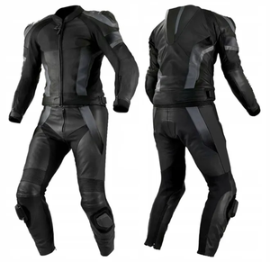 Traje de Carreras de Cuero Stella Missile Negro, Ropa de Motociclismo y Automovilismo para Hombre - Product Image 4
