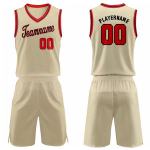 Ensemble d'uniformes de basket-ball personnalisés bon marché OEM avec numéro d'équipe personnalisé, 100% polyester, anti-UV et respirant, unisexe, adultes - Product Image 1