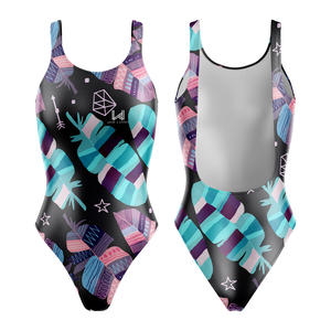 Maillot de bain une pièce éco-responsable pour femme, motif floral 3D, séchage rapide, décolleté arrondi, extensible, respirant, combinaisons personnalisées - Product Image 4