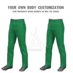 Pantalon de baseball pour homme adulte, service OEM de haute qualité, taille personnalisée, respirant, séchage rapide, 100% polyester, couleurs, logo, nom de l'équipe - Product Image 3