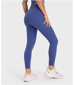 Venta al por mayor de alta cintura Yoga Leggings señoras Fitness transpirable gimnasio estiramiento desgaste sólido patrón de talla grande mallas de las mujeres - Product Image 5
