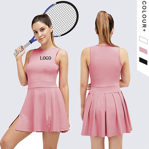 Personnaliser vierge vente chaude femmes sport Tennis costume ensembles à manches courtes haut Match Golf Tennis ensemble Mini jupe 2 pièces - Product Image 4