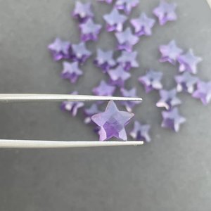 Amatista forma de estrella Briolette cuentas sueltas de piedras preciosas cuentas de estrella talladas naturales para suministros de fabricación de joyas - Product Image 5