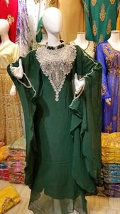 2024 Dubai Moroccan Design <b>Kaftan</b> Beautifully Colored Traditional Muslim <b>Dress</b> Georget Material Handwork Stone Beads for <b>Women</b> - Product Image 2