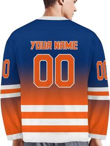 Camisetas de hockey sobre hielo personalizadas, venta al por mayor, ropa de equipo profesional OEM, poliéster duradero, tela de secado rápido, sublimación, Impresión avanzada - Product Image 3