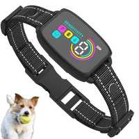 Collier anti-aboiement intelligent T773 avec écran LCD, 4 modes, étanche IP67, rechargeable, vente en gros OEM