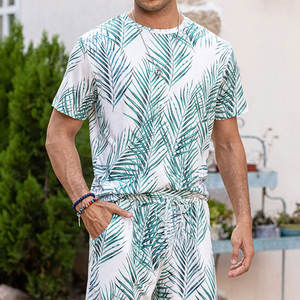 Recién llegado, pantalones cortos informales y camiseta de manga corta para hombre, conjunto de estilo callejero moderno para el verano - Product Image 3