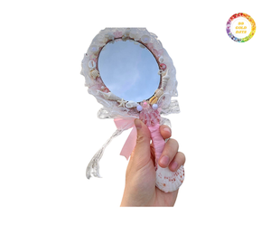 100% Espejo de concha hecho a mano y horquilla Diseño único de Vietnam Hermoso regalo de concha para novias - Product Image 2