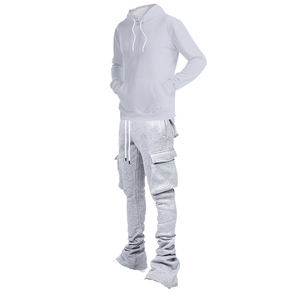 Conjunto Deportivo de Invierno para Hombre con Logotipo Personalizado, Dos Piezas, 100% Algodón, Secado Rápido, Felpa - Product Image 2