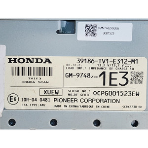 เครื่องขยายเสียงวิทยุในรถยนต์ฮอนด้า ซีวิค เอ็กซ์ ซีรีส์(FC_) 39186TV1E312 PIONEER R18Z4 (15>) - Product Image 3