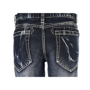 Pantalones Vaqueros Súper Elásticos para Hombre, Diseño Nuevo de Verano, Lavados, Casuales, con Bolsillos, Cintura Recta, Botones, Venta al Por Mayor - Product Image 4