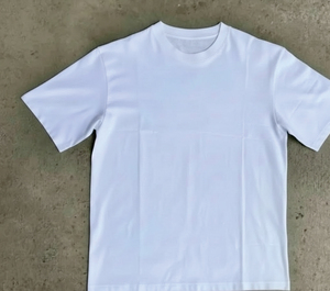 เสื้อยืดผ้าฝ้ายแท้ 100% แบบเรียบง่ายสำหรับผู้ชาย ทรงหลวม สวมใส่สบาย แขนสั้น สั่งทำได้ มีสินค้าพร้อมส่งจำนวนมาก เสื้อผ้ารวมหลายแบบ เสื้อผ้ามือสอง - Product Image 3
