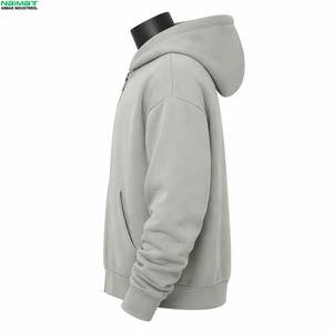 Sudadera con capucha y cremallera completa para hombre, de punto grueso, para invierno, para exteriores, con forro polar extra grueso y aislante. - Product Image 4