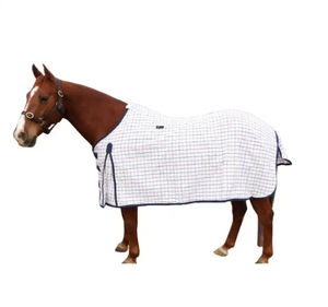 Alfombra de caballo de lana de lujo con Cuello de piel falsa para mostrar caballos Manta cómoda - Product Image 3