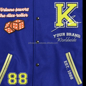 Premium Quality Customized Logo Hooded Canvas Letterman Varsity Jacket with <b>Long</b> Sleeves for Men - Product Image 6