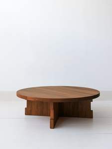 Mesa de Centro de Madera Maciza Hecha a Mano de Primera Calidad |   Mesa de Centro de Madera Resistente para Sala de Estar, Oficina y Decoración de Hoteles - Product Image 2