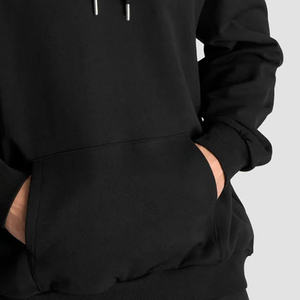 เสื้อสวมหัวมีฮู้ดผ้าฝ้าย100% สำหรับผู้ชายแขนยาวขนแกะกระเป๋าใส่สบายทันสมัยฤดูหนาว - Product Image 3