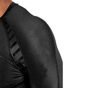 Transpirable Spandex Poliéster Rash Guard Hombres Manga larga Compresión Jogging Wear con ropa para correr - Product Image 4