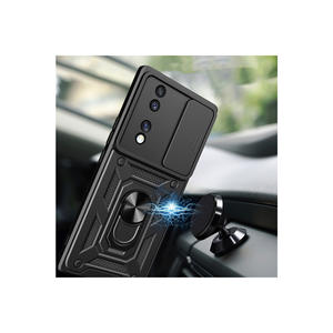 Coque de téléphone en silicone antichoc robuste Netzy avec support magnétique et protection coulissante de l'appareil photo pour Honor 70 5G SE INS - Product Image 4