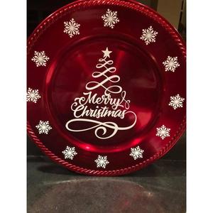 Holiday Charger <b>Plate</b> High Exclusive Quality Cookie Platter Round Shape High <b>Enamel</b> Finishing Dish Charger <b>Plate</b> - Product Image 2