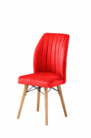 Ensemble de chaises de salle à manger de luxe moderne, panneaux de particules et pieds en bois, 6 places, garantie 1 an - Best Seller, prix économique