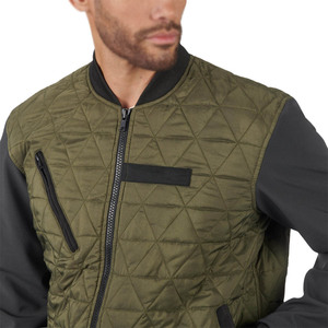 Chaquetas de motocicleta de invierno para hombre de calidad superior a prueba de viento PU recubierto con cremallera ropa de carreras dos bolsillos personalizable Biker Rider Wear - Product Image 5