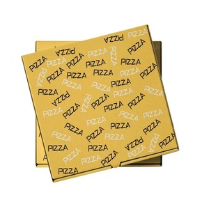 Cheap Price Wholesale Custom Corrugated Yellow <b>Square</b> Pizza Boxes for Takeaway - Product Image 1