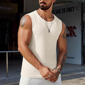 Logo personnalisé Débardeur d'entraînement pour hommes Hauts de gymnastique respirants pour le sport Vêtements de fitness sans manches pour hommes - Product Image 2