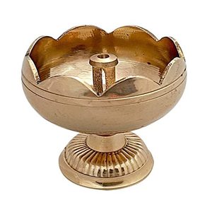 Pas cher prix laiton nandadeep diya décoration de la maison Puja Articles indien fait à la main en laiton Antique Nandadeep diya - Product Image 5