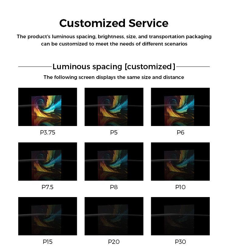 led glass display film