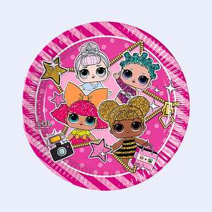 Platos de Fiesta Lol Surprise de 19.5 cm, 6 Piezas Desechables para Celebración de Cumpleaños Infantiles - Product Image 1