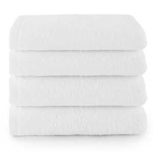 Lot de serviettes de voyage rectangulaires 70x140cm en coton 100% absorbant, séchage rapide, couleur unie, haute qualité, pour adultes, fabriquées en Turquie - Product Image 1