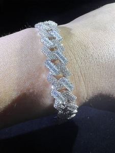 Iced12mm Cuban Link Bling VVS Clarity Moissanite <b>Bracelets</b> for Women & <b>Men</b> Hip Hop Jewelry Perfect Birthday Gift - Product Image 2