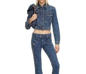 Nueva moda de mujer Otoño Invierno acolchado camuflaje rompevientos cuello levantado Patchwork chaqueta de lona bordado botón agujero - Product Image 1