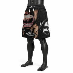 Pantalones Cortos Deportivos Personalizados para Hombre, con Estampado, OEM ODM, de Poliéster, con Cordón, Gráficos, Casuales, de Verano, para Venta al Por Mayor - Product Image 3