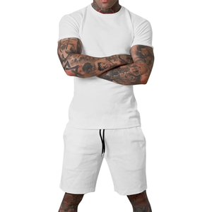 Survêtements pour hommes de haute qualité respirant tricoté 2 pièces tenues athlétiques décontractées survêtements pour hommes ensemble ensembles de survêtement - Product Image 4