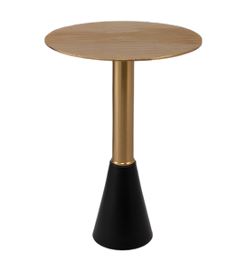 Table d'appoint de luxe élégante ronde en métal doré pour restaurant, hôtel, maison de l'exportateur indien - Product Image 1
