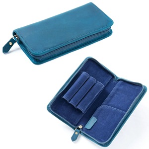Grande pochette d'organisation de stylo en cuir écologique de qualité supérieure personnalisée étui à crayons durable utilisation personnalisée de bureau école voyage - Product Image 2