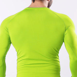 Spandex personnalisé pour hommes Performance Rash Guard manches longues séchage rapide Fitness entraînement haut moulant Gym entraînement Compression chemise - Product Image 3