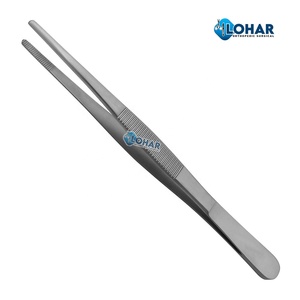 Fórceps de tejido marrón Adson, soporte para pulgar, abrazadera Médica Quirúrgica recta, fórceps de vendaje - Product Image 6