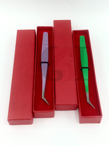 แหนบต่อขนตาปลายหยัก สแตนเลส ทนทาน ป้องกันไฟฟ้าสถิต ระดับมืออาชีพ มีตัวเลือกสีตามสั่ง รูปทรงปลาโลมา - Product Image 4