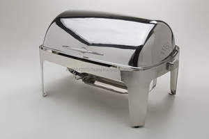 Wholesale Used <b>Food</b> <b>Warmer</b> Stainless Steel Chaffing Dishes Round <b>Buffet</b> Chaffing Dishes for Catering Stainless Steel From India - Product Image 5