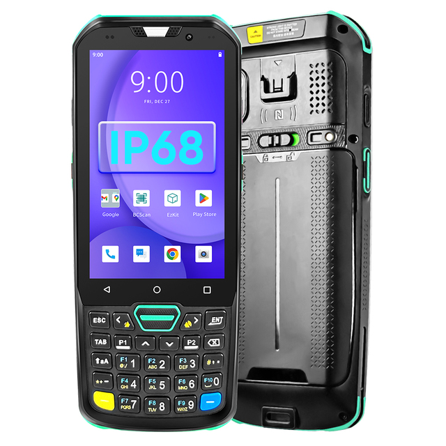 FYJ F9824 IP68 8-Core 5100mAh 15W Android 2D Qr Code Reader Handheld Terminal Pda Barcode Scanner Nfc Rfid Reader Keyboard Pdas