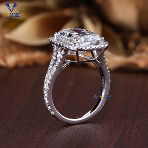 แหวนทองคำขาวประดับเพชรทรงกลมและทรงคุชชั่น 6.772 กะรัต โดย Lab-Stone/ แหวนที่เพิ่มความหรูหรา / สี EF-VS - Product Image 5