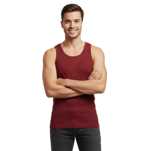 Camiseta Deportiva sin Mangas para Hombre, Informal, de Punto, Transpirable, 100% Algodón, para Entrenamientos - Product Image 4