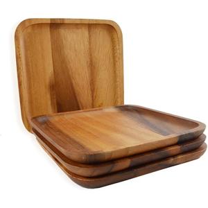 Platos de Madera de Mango para Servir, Diseño Simple y Popular, Fabricante Confiable, con Color y Tamaños Personalizados para Hoteles - Product Image 6