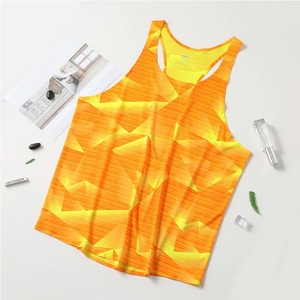 2025 personnalisé tricoté Style décontracté plaine couleur unie Fitness débardeur haute qualité hommes musculation course et salle de sport en gros - Product Image 4