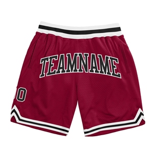 Industrie Direct Engro Sportswear Cómodo Custom Hunter Green White-Red Authentic Throwback Basketball Shorts - Product Image 1